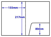 diagram of A5 glue-fixed folder