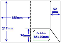 diagram of A5 compact interlocking folder
